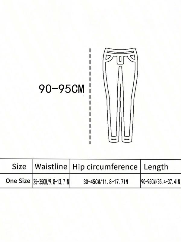 Women's Solid High Waist Thermal Lined Tights, Casual Comfy Warm Pantyhose for Daily Wear, Ladies Stockings for Fall & Winter
